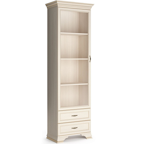 Шкаф-витрина Сиена, бежевый. Фото 1