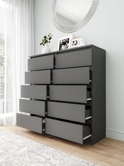 Комод Мори МК 1200.10, Графит. Фото 3