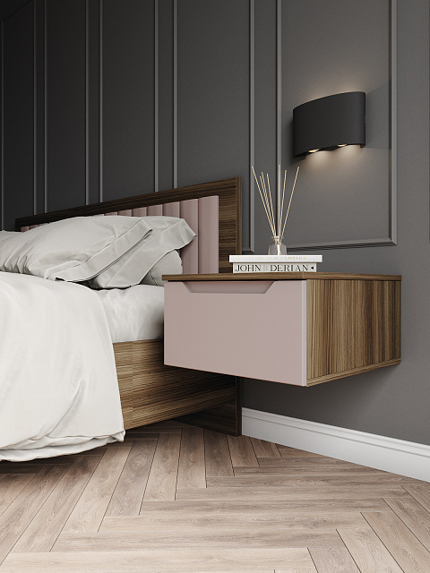 Тумба Роза 450 Тренто, пудра скин. Фото 1