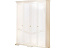 Шкаф для одежды «Лика» ММ 137-01/04Б, белая эмаль. Фото 1