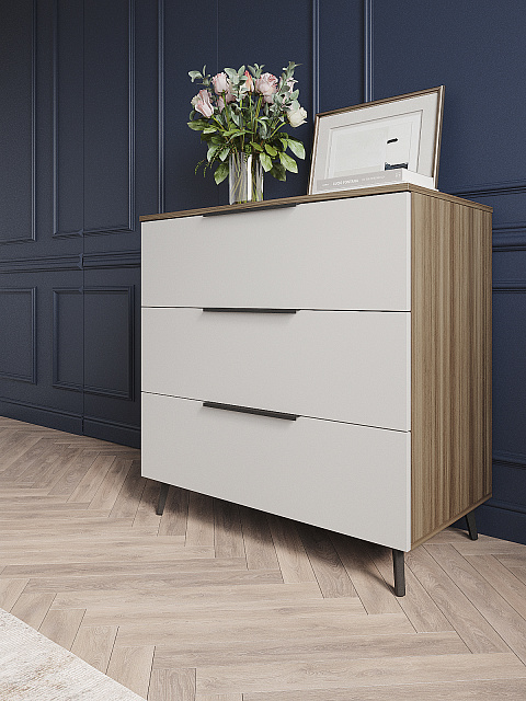 Комод Роза 900 Ройс, белый софт. Фото 1