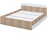 Кровать «Алёна» 160x200 с основанием, Дуб сонома/Белый. Фото 2