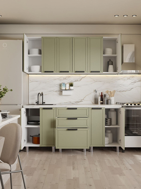 Кухонный гарнитур «Лилия» 1,8м, фисташка. Фото 6