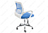 Компьютерное кресло Ergoplus белое / голубое. Фото 4