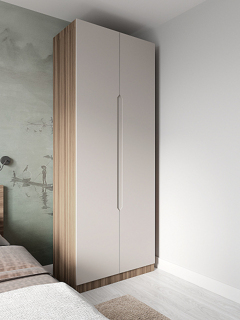 Шкаф Роза 900 Тренто, бежевый скин. Фото 3