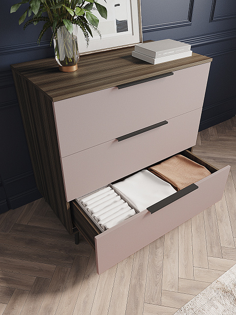 Комод Роза 900 Ройс, пудра скин. Фото 4