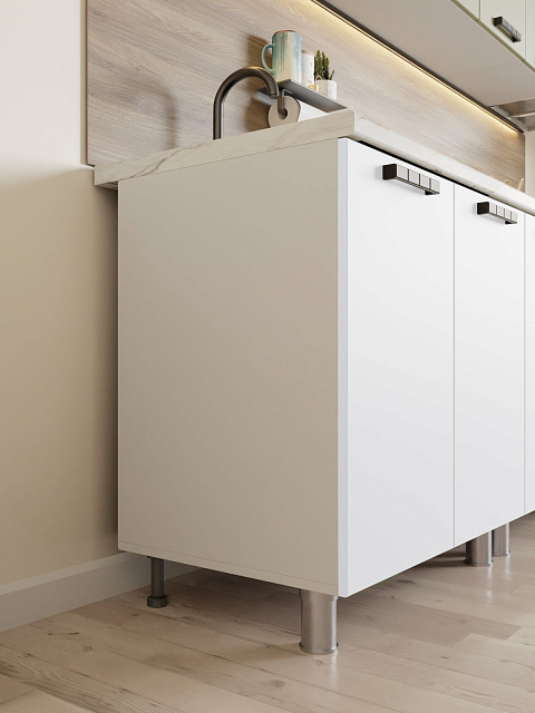 Кухонный гарнитур «Лаванда» 2,0м, белый. Фото 4