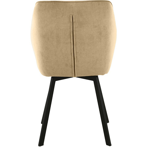 Стул «Вермут», велюр Бренди крем, каркас вращения черный. Фото 5