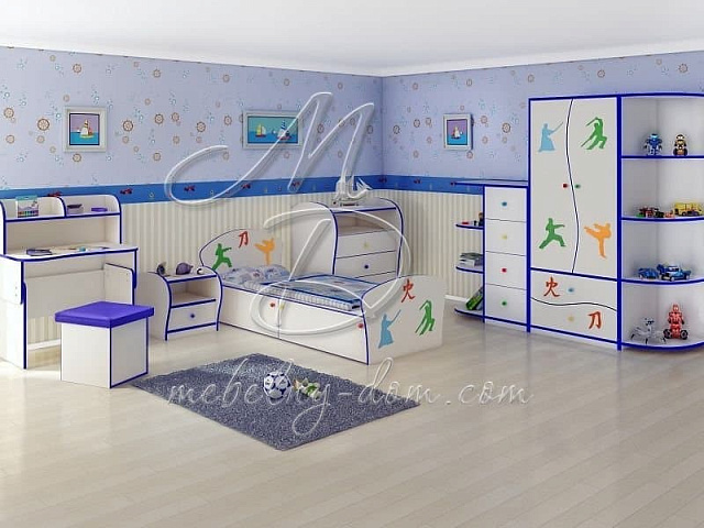 Кровать Орматек Соната Kids Плюс (для мальчиков). Фото 3