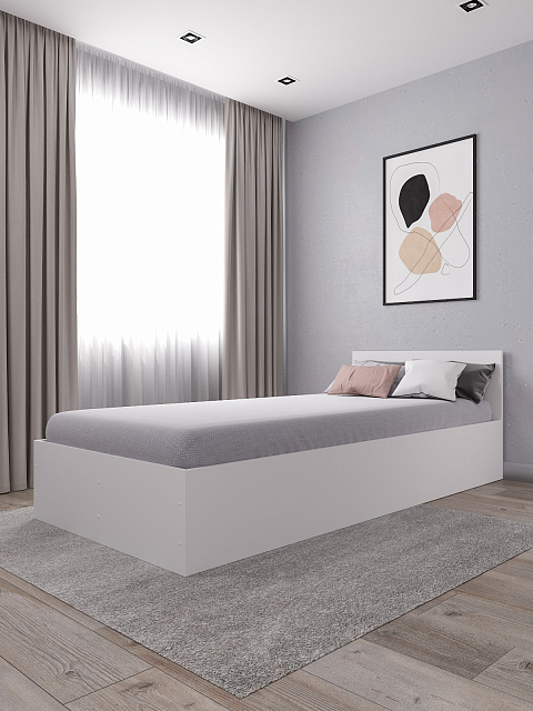 Кровать Мори КРМ 900.1, Белый. Фото 2