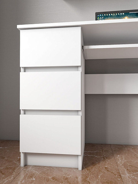 Стол Мори МС-6 левый, Белый. Фото 5