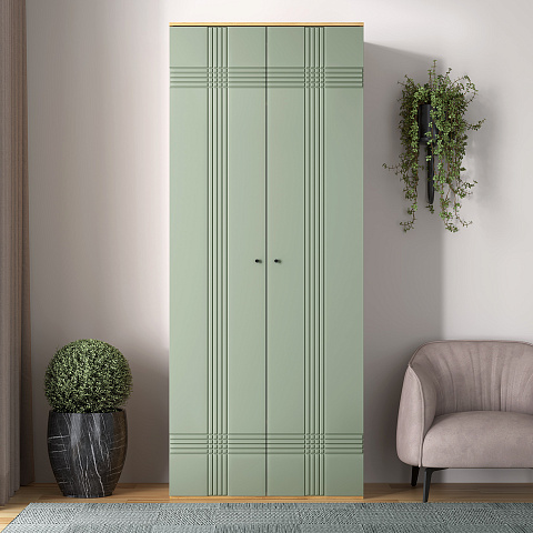 Шкаф Вега Саксония 90, серо-зеленый. Фото 6
