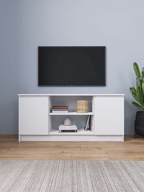 Тумба Мори ТВ МТВ 1200.1, Белый. Фото 1