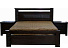 Кровать «Роберта» 3955-WSR-BW (160x200) Dark Wenger. Фото 1