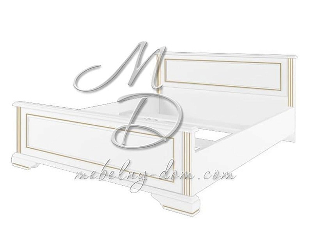 Кровать «Вайт» LOZ160x200, сосна золотая. Фото 1