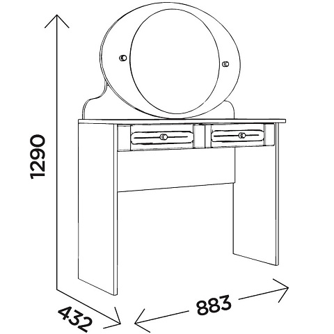 Стол «Богуслава» М11, дуб баррик/крем брюле. Фото 3