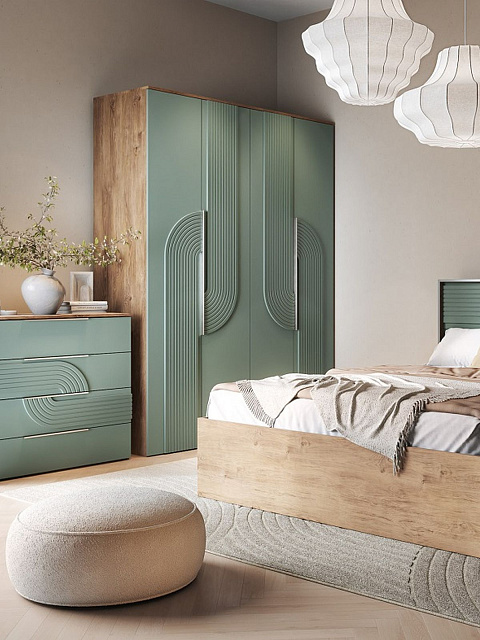 Шкаф «Монтиз» 4д КМК 1003.1, дуб мадура/эвкалипт. Фото 3