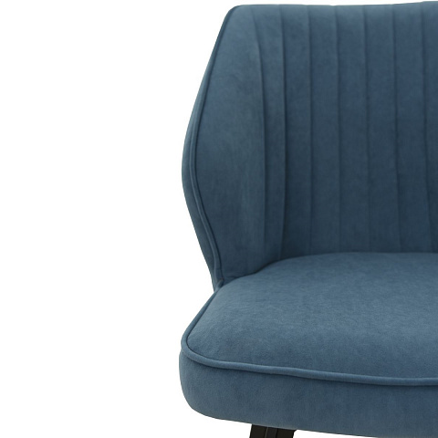 Стул «Вермут», велюр Бренди классик блу, каркас вращения черный. Фото 8