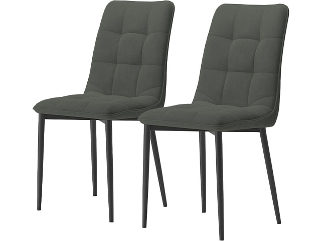 Комплект стульев «Дарлинг» 2шт, Бренди 26, каркас черный. Фото 1
